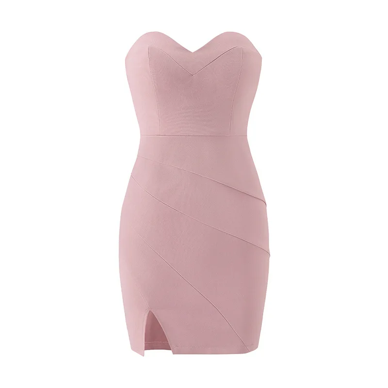 Sexy Deep V Neck Strapless Split Women's Short Cocktail Dress Night Club Party Backless Bodycon Mini Dress Vestidos De Gala
Sexy Deep V Neck Strapless Split Women's Short Cocktail Dress Night Club Party Backless Bodycon Mini Dress Vestidos De Gala