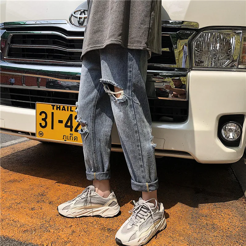 Shattered jeans 2020 Fashion Casual men's brand summer thin streetwear fall sense wide leg dad pants loose straight beggar pants
Shattered jeans 2020 Fashion Casual men's brand summer thin streetwear fall sense wide leg dad pants loose straight beggar pants