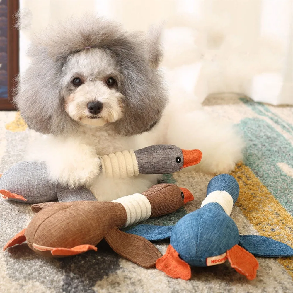 Dog barking toys wild goose sounds toys clean teeth puppy dog chew provides training provides dog education plush toys
Dog barking toys wild goose sounds toys clean teeth puppy dog chew provides training provides dog education plush toys