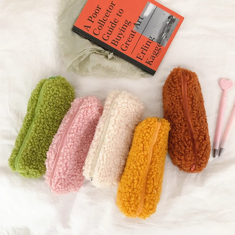 LLD Korea Stationery Kawaii Plush Pencil Case Quality School Supplies School Solid Color Pencil Box Pencil Bag
LLD Korea Stationery Kawaii Plush Pencil Case Quality School Supplies School Solid Color Pencil Box Pencil Bag