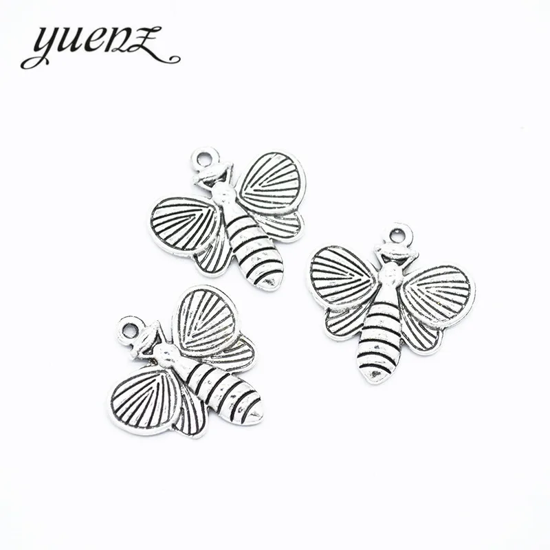 YuenZ 10pcs Antique silver color charms metal Bee pendant diy jewelry necklace 21*21mm D297
YuenZ 10pcs Antique silver color charms metal Bee pendant diy jewelry necklace 21*21mm D297