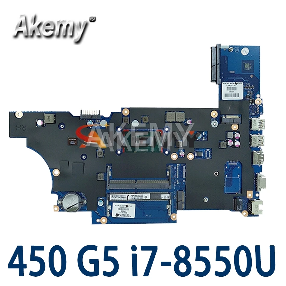 

For HP ProBook 450 G5 Laptop Motherboard With SR3LC i7-8550u 930MX 2GB L00825-601 L00825-001 DA0X8CMB6E0 100% Tested Fast Ship