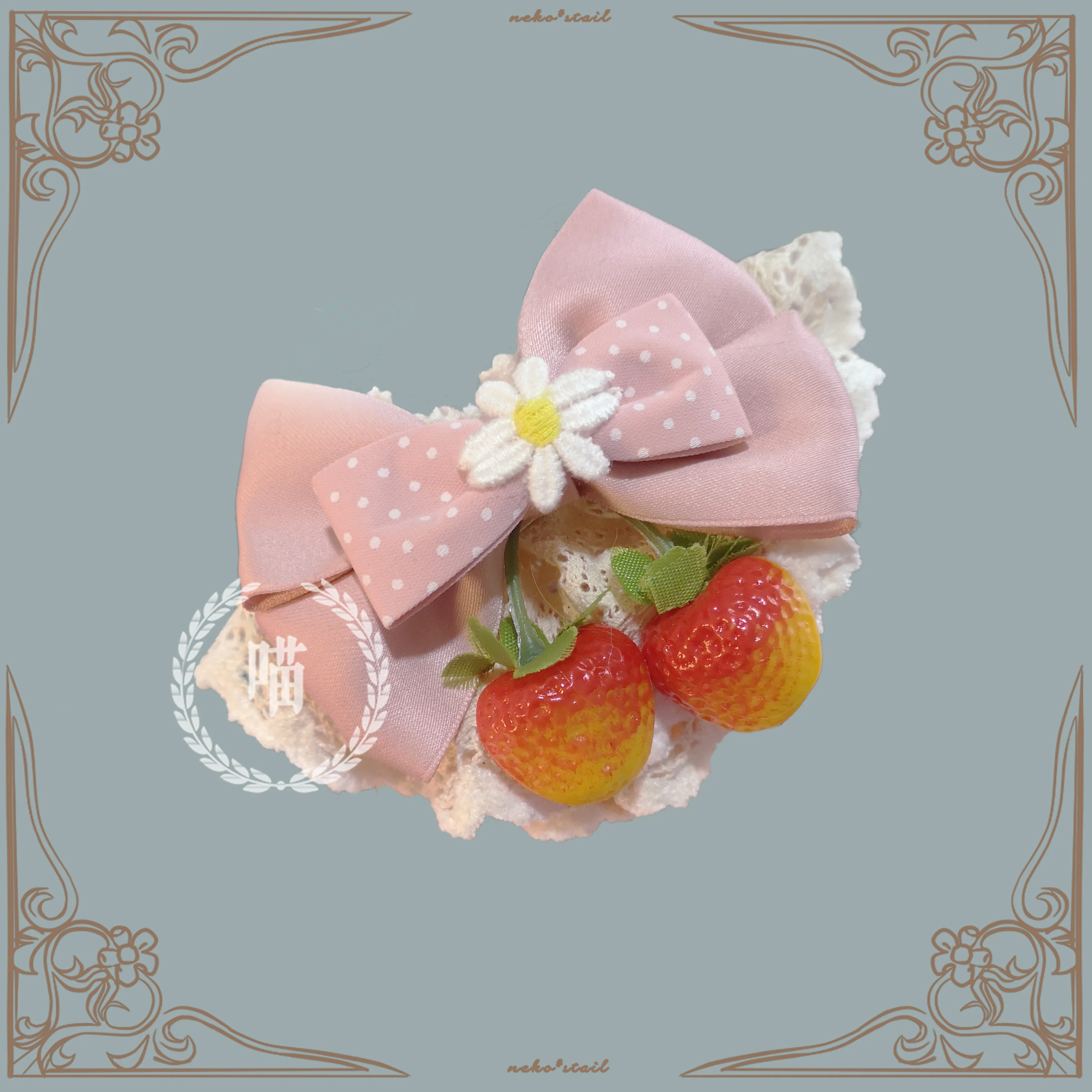 lolita Pastoral style hairpin Mori Girl Sweet strawberry Bowknot Girly Daily All-match Tea Party Side Clip Headwear Accessories
lolita Pastoral style hairpin Mori Girl Sweet strawberry Bowknot Girly Daily All-match Tea Party Side Clip Headwear Accessories