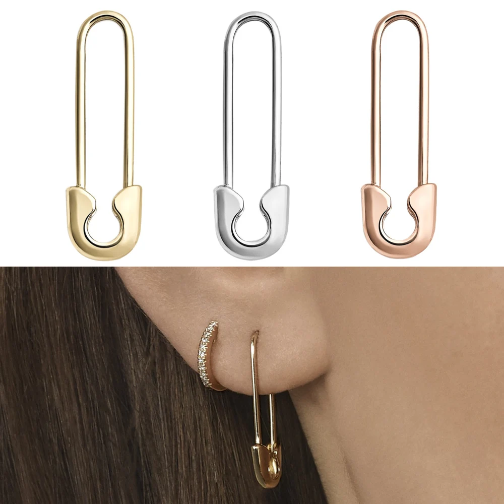 2Pcs 0.8mm Rod Simple Rose Gold Safety Pin Earrings for Women Clip Ear Piercing Stud Helix Piercing Bar Needle Cuff Body Jewelry
2Pcs 0.8mm Rod Simple Rose Gold Safety Pin Earrings for Women Clip Ear Piercing Stud Helix Piercing Bar Needle Cuff Body Jewelry