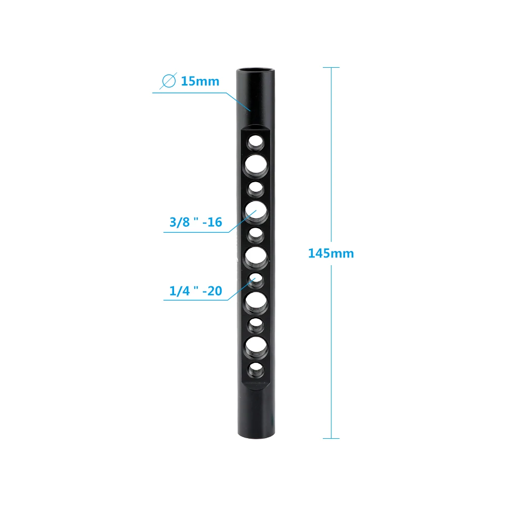 Kayulin 15mm Aluminum Cheese Rod 15mm Tube With Internal M12 Female Thread (145mm Long)
Kayulin 15mm Aluminum Cheese Rod 15mm Tube With Internal M12 Female Thread (145mm Long)