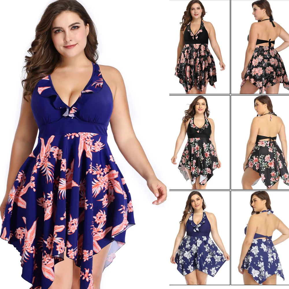 Women's Swim Suit Plus Size Swimsuits With Skirt Two Piece Tankini Set Swimdress Large Female Swimwear Beach Swimsuit 6XL
Women's Swim Suit Plus Size Swimsuits With Skirt Two Piece Tankini Set Swimdress Large Female Swimwear Beach Swimsuit 6XL