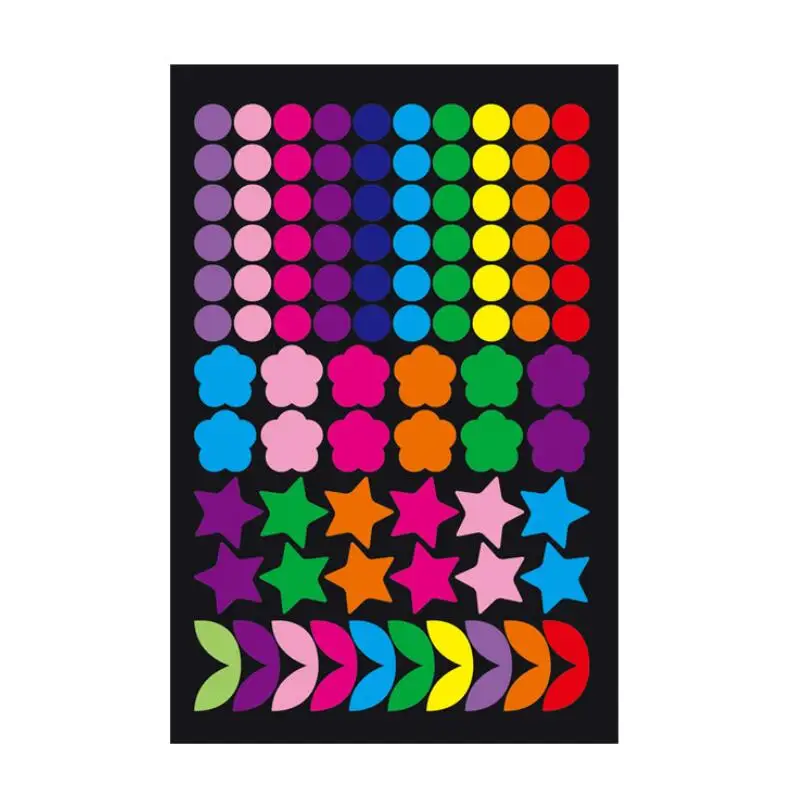 5 Sheets/Set Round Flower Star Stickers Scrapbooking Paper Self Adhesive Stickers Stationery
5 Sheets/Set Round Flower Star Stickers Scrapbooking Paper Self Adhesive Stickers Stationery