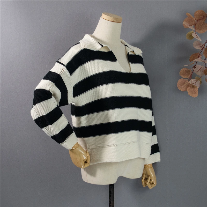 Cotday 2020 Kint Autumn Winter Korea Student Loose Lazy New V Neck All-match Short Women Striped Elegant Pullovers Sweater Coat
Cotday 2020 Kint Autumn Winter Korea Student Loose Lazy New V Neck All-match Short Women Striped Elegant Pullovers Sweater Coat