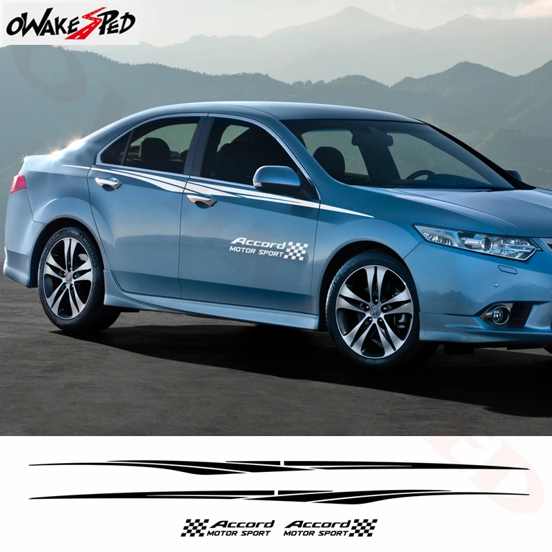 Racing Stripes Car Body Door Side Sticker For Honda-Accord Sedan Sport Styling Exterior Accessories Waist Line Decals
Racing Stripes Car Body Door Side Sticker For Honda-Accord Sedan Sport Styling Exterior Accessories Waist Line Decals