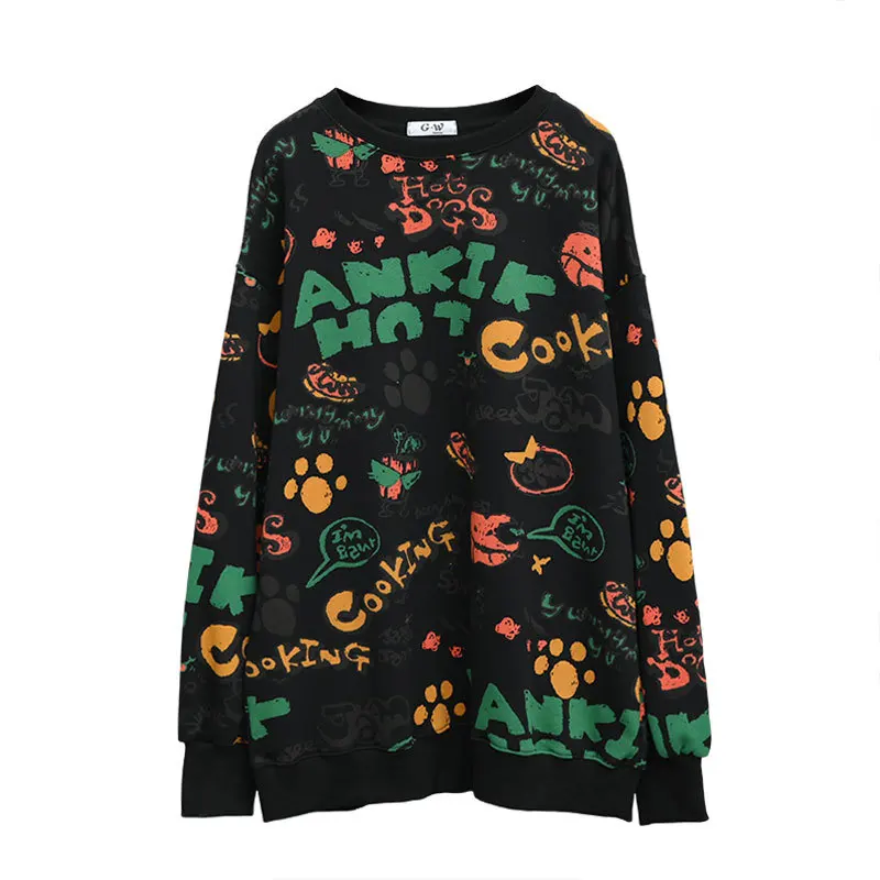 2021 Spring Cotton Loose Korean Women Sweatershirt Casual Large Size Hoodies Tops Female Jumper
2021 Spring Cotton Loose Korean Women Sweatershirt Casual Large Size Hoodies Tops Female Jumper