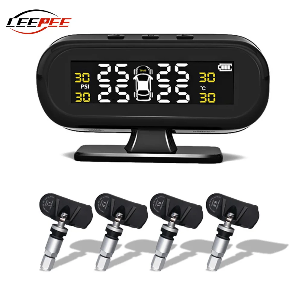 Система контроля давления в шинах на солнечной батарее, TPMS, 4 датчика, предупреждение о температуре в шинах, экономия топлива
Система контроля давления в шинах на солнечной батарее, TPMS, 4 датчика, предупреждение о температуре в шинах, экономия топлива