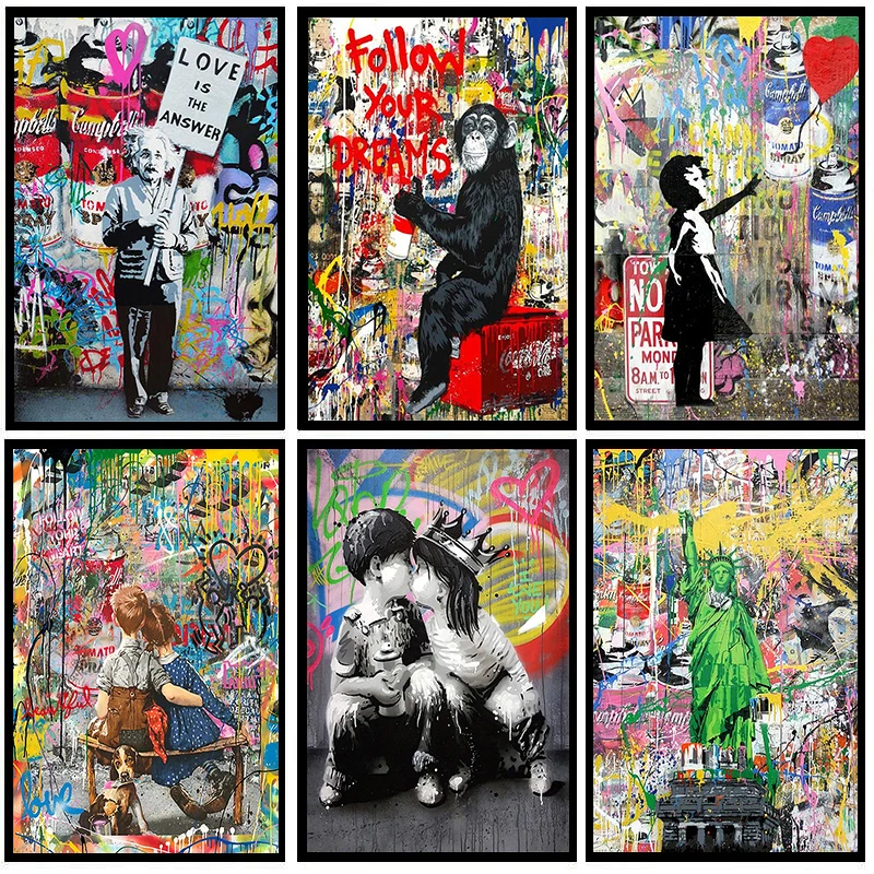 Banksy Graffiti Art Follow Your Dream Canvas Art Poster and Print Street Art Canvas Paintings on The Wall for Home Decor Picture
Banksy Graffiti Art Follow Your Dream Canvas Art Poster and Print Street Art Canvas Paintings on The Wall for Home Decor Picture