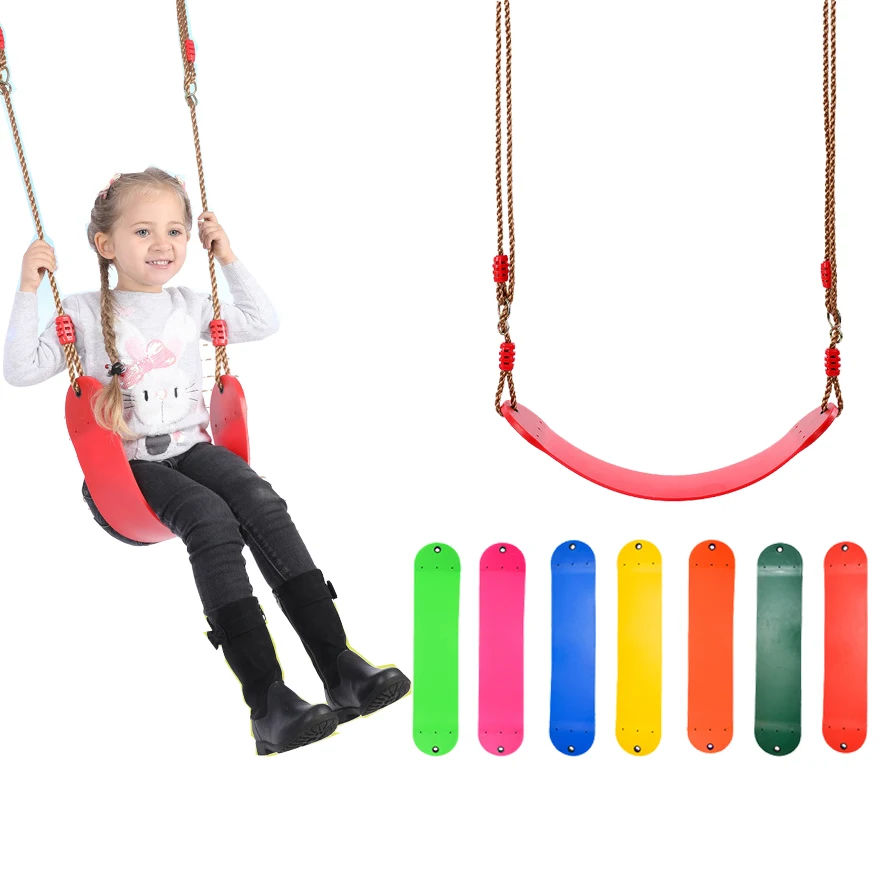 Swing Soft Hanging Seat Toys with Height Adjustable Ropes Indoor Outdoor Toys Rainbow Curved Board Swing Chair
Swing Soft Hanging Seat Toys with Height Adjustable Ropes Indoor Outdoor Toys Rainbow Curved Board Swing Chair