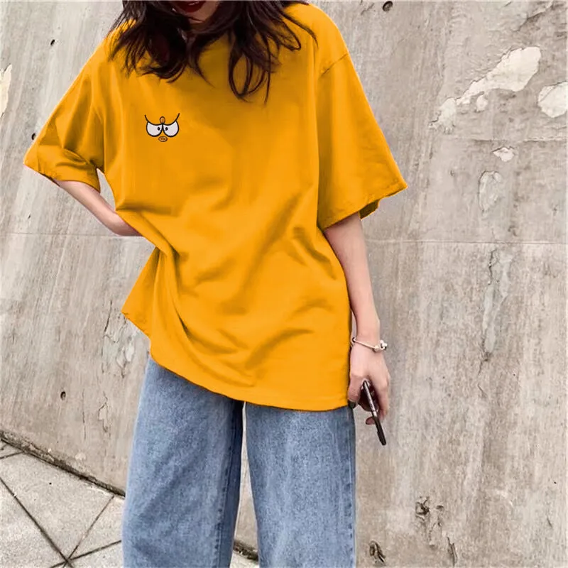 Harajuku Vintage Kawaii Cartoon Expression Solid Color t-Shirt Female Sweet Kpop Couple Grunge y2k Emo Tee School Clothes Tops
Harajuku Vintage Kawaii Cartoon Expression Solid Color t-Shirt Female Sweet Kpop Couple Grunge y2k Emo Tee School Clothes Tops
