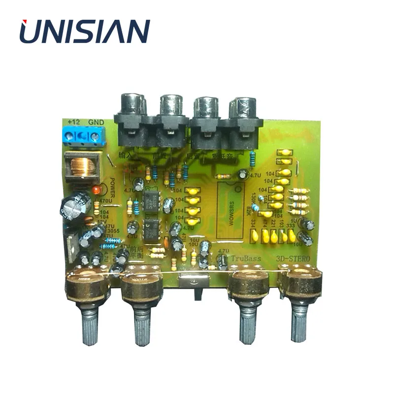 Плата аудио UNISIAN NJM2700 3D SRS Аудиопроцессор 4 1 каналов сигнал выход предварительный