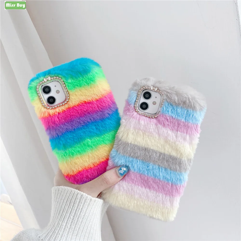 Luxury Plush Rainbow Case for Motorola Moto G8 Power Life E6 Plus E6S G9 G7 Play ONE Hyper Plush Silicone Case Cover Fundas Capa
Luxury Plush Rainbow Case for Motorola Moto G8 Power Life E6 Plus E6S G9 G7 Play ONE Hyper Plush Silicone Case Cover Fundas Capa