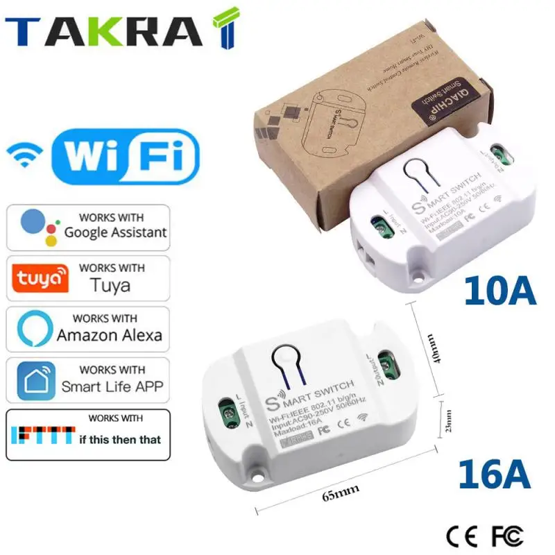 Tuya Smart Wifi Light Switch Modules 16A/10A SmartLife APP Control Timer Home Automation Compatible With Alexa Google Home IFTTT
Tuya Smart Wifi Light Switch Modules 16A/10A SmartLife APP Control Timer Home Automation Compatible With Alexa Google Home IFTTT
