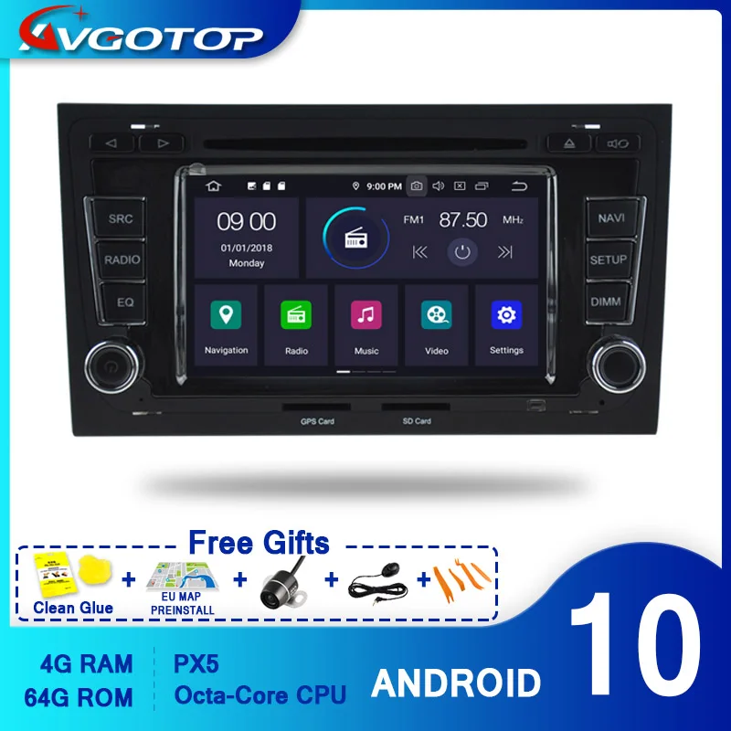 AVGOTOP Android 10 Auto Radio for AUDI A4 S4 RS4 2002 2003 2004 2005 2006 2007 2008 RDS Carplay GPS Car Navigation
AVGOTOP Android 10 Auto Radio for AUDI A4 S4 RS4 2002 2003 2004 2005 2006 2007 2008 RDS Carplay GPS Car Navigation