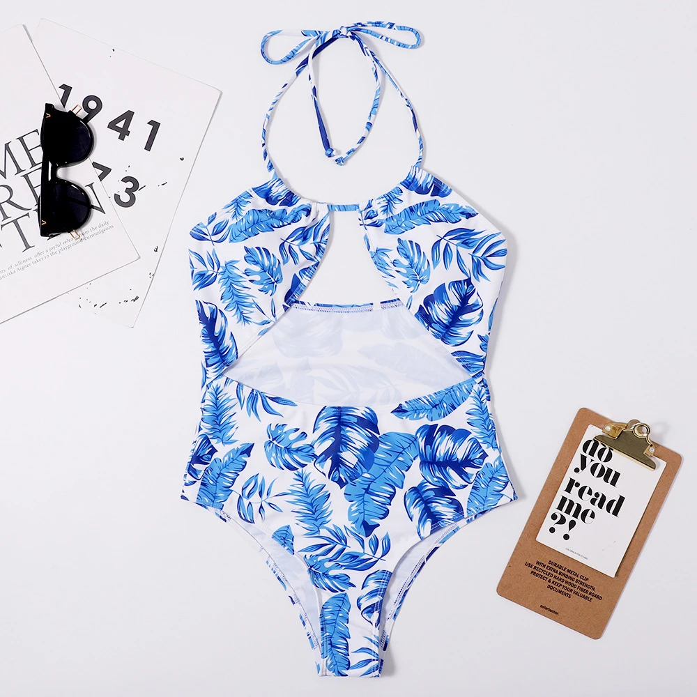 Sale Sexy Women One Piece Swimsuit Female Leaf Print Halter Swimwear Backless Deep V-Neck Bikini Beach Bathing Suit Monokini
Sale Sexy Women One Piece Swimsuit Female Leaf Print Halter Swimwear Backless Deep V-Neck Bikini Beach Bathing Suit Monokini