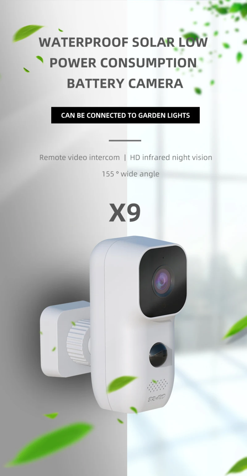 New Outdoor Solar Camera Waterproof WIFI Wireless Low Power Camera 1080P Remote Monitoring Battery Camera Electronic Smart Home
New Outdoor Solar Camera Waterproof WIFI Wireless Low Power Camera 1080P Remote Monitoring Battery Camera Electronic Smart Home