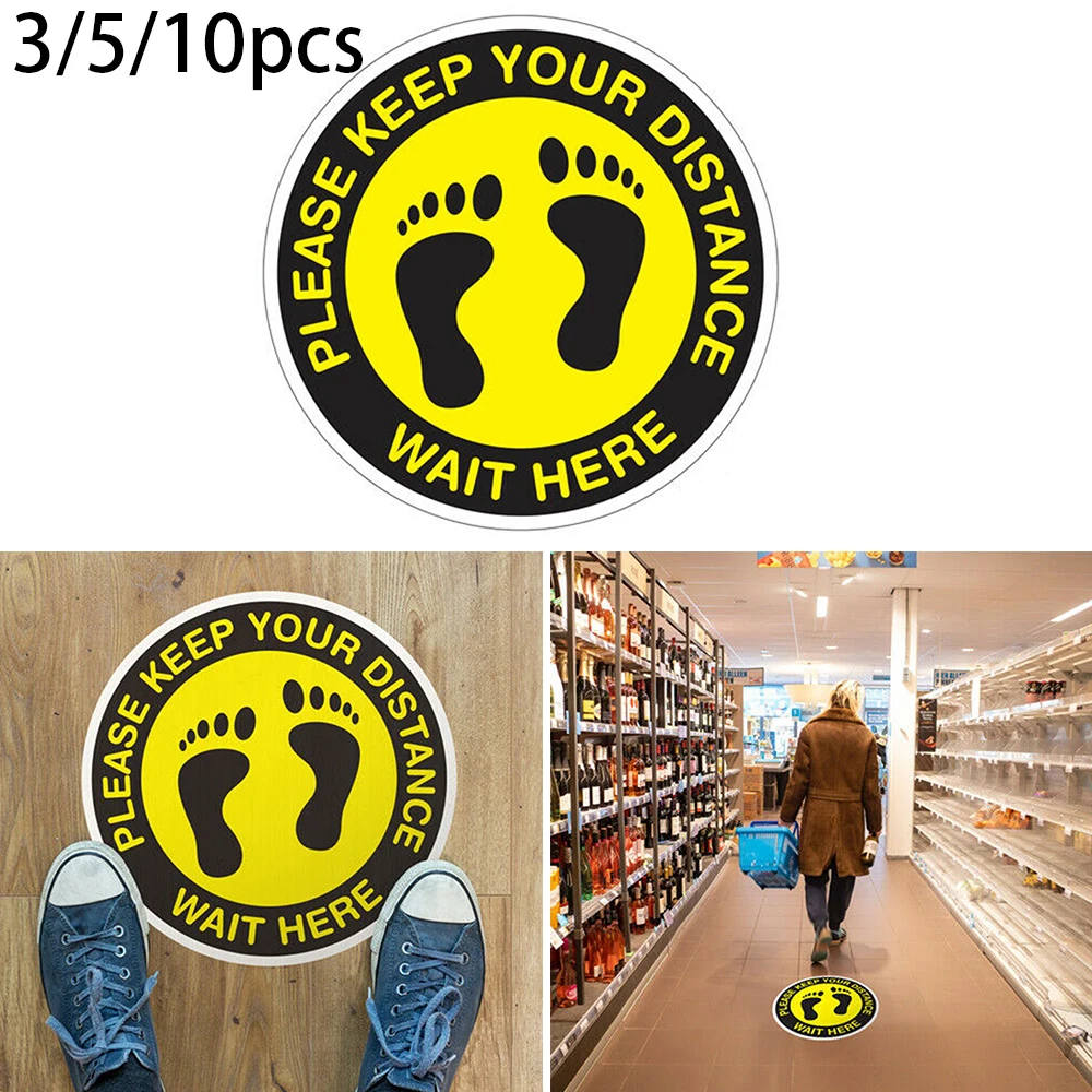5pcs Please Keep Your Distance Floor Graphics Stickers Decals Bathroom Toilet Door Floor Sticker Sign Home Decoration
5pcs Please Keep Your Distance Floor Graphics Stickers Decals Bathroom Toilet Door Floor Sticker Sign Home Decoration