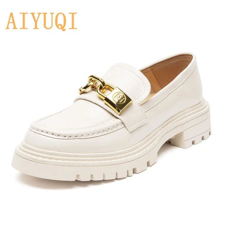 AIYUQI Women Loafers Sneakers Spring Genuine Leather Platform Shoes Women Casual British Style Female Penny Shoes
AIYUQI Women Loafers Sneakers Spring Genuine Leather Platform Shoes Women Casual British Style Female Penny Shoes