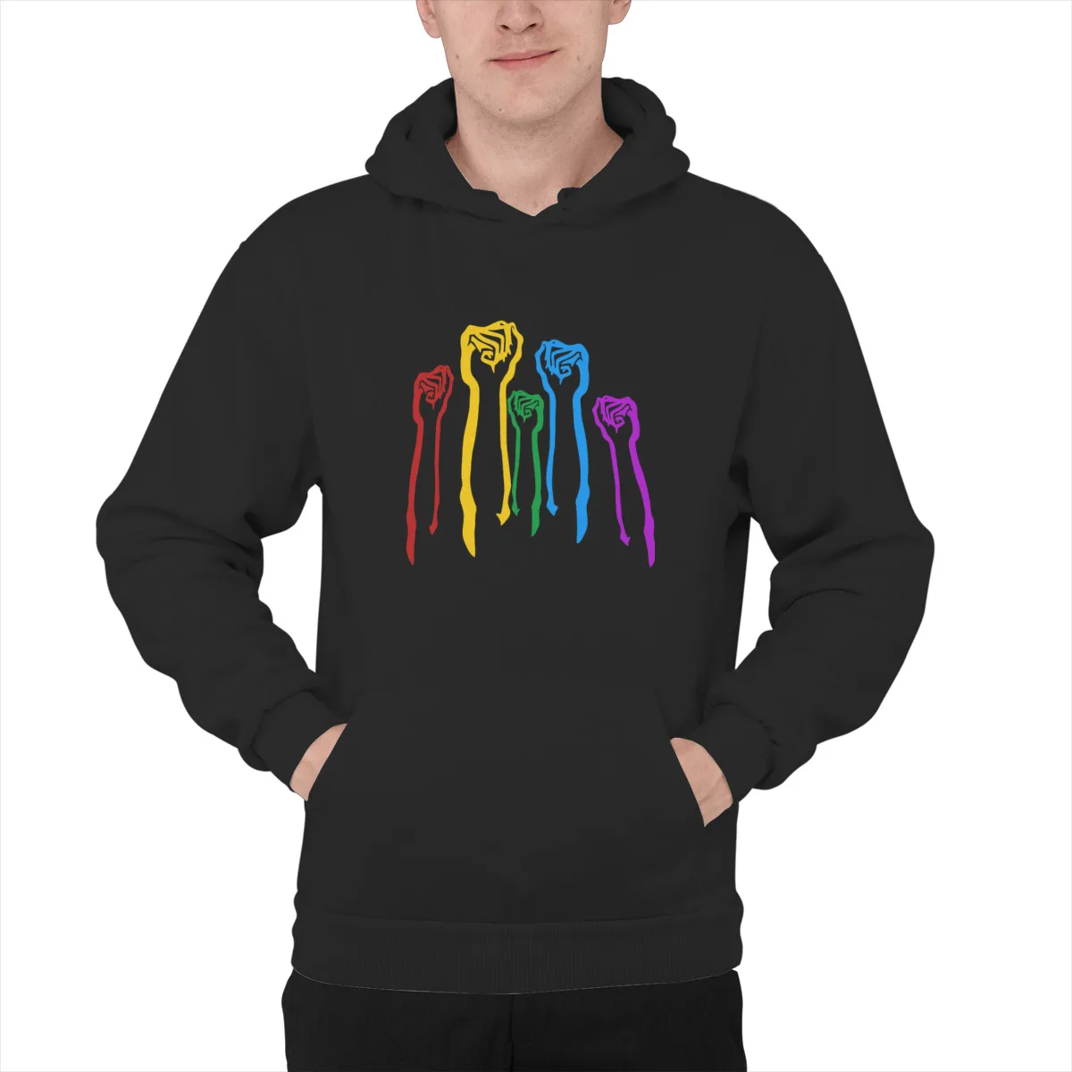 Men's Hoodie Rainbow Fists Gay Pride Protest RESISTFashion long Sleeve Groot Top quality hoodies Sweatshirt 38526
Men's Hoodie Rainbow Fists Gay Pride Protest RESISTFashion long Sleeve Groot Top quality hoodies Sweatshirt 38526