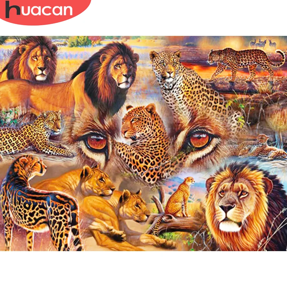HUACAN DIY Frame Picture By Number Lion Animal Kits For Adults Handpainted Painting By Number Leopard Home Decoration
HUACAN DIY Frame Picture By Number Lion Animal Kits For Adults Handpainted Painting By Number Leopard Home Decoration