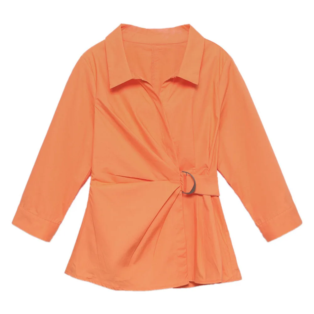 Shirt Early Autumn Wear 2021 New Women's Fashion Belt High-end Temperament Waist Slimming Spring And Autumn Trend Lady Blouse
Shirt Early Autumn Wear 2021 New Women's Fashion Belt High-end Temperament Waist Slimming Spring And Autumn Trend Lady Blouse