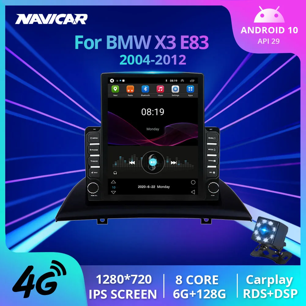 Автомобильный радиоплеер 4G 2Din Android10.0 для BMW X3 E83 2004-2012, радио, мультимедийный плеер, автомобильный стереоприемник, навигация GPS Carplay
Автомобильный радиоплеер 4G 2Din Android10.0 для BMW X3 E83 2004-2012, радио, мультимедийный плеер, автомобильный стереоприемник, навигация GPS Carplay