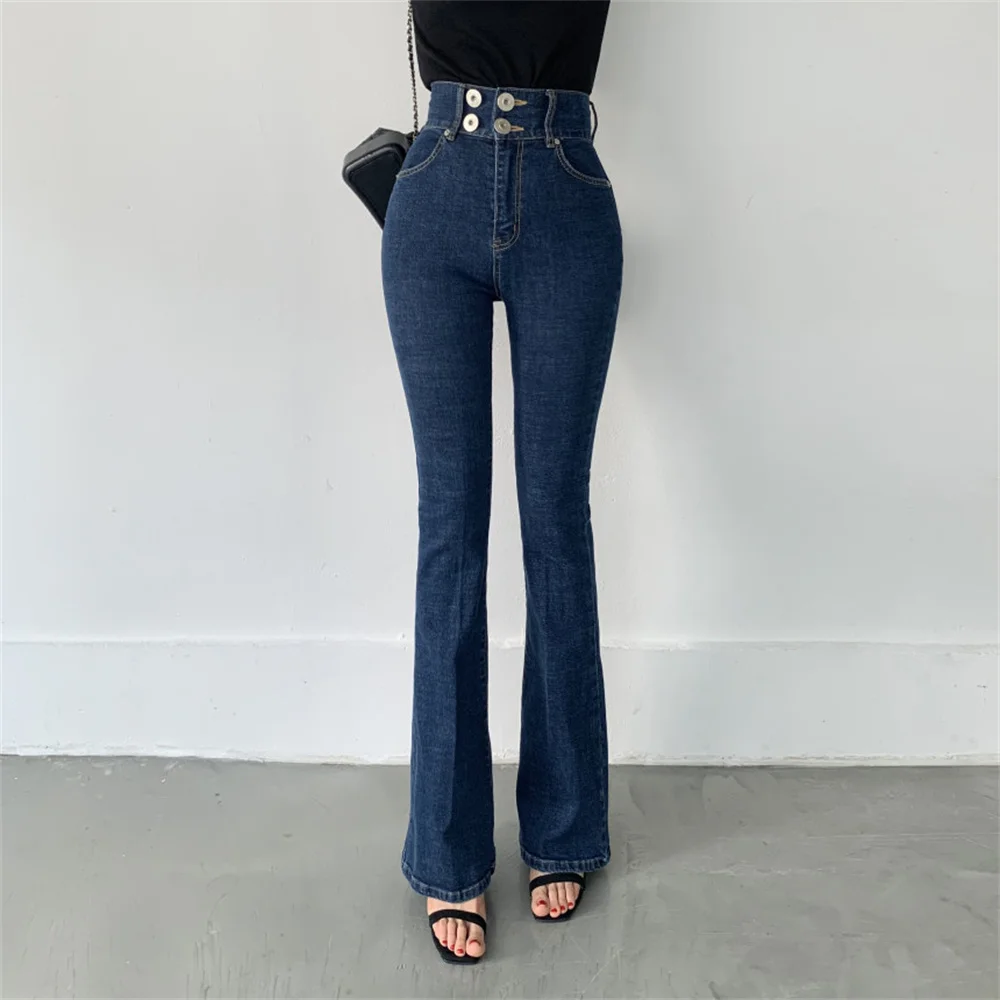 HziriP Autumn Blue Casual Denim Flare Pants 2021 Skinny High Waist Chic OL Full Length Jeans Loose Women New Wide Leg Trousers
HziriP Autumn Blue Casual Denim Flare Pants 2021 Skinny High Waist Chic OL Full Length Jeans Loose Women New Wide Leg Trousers