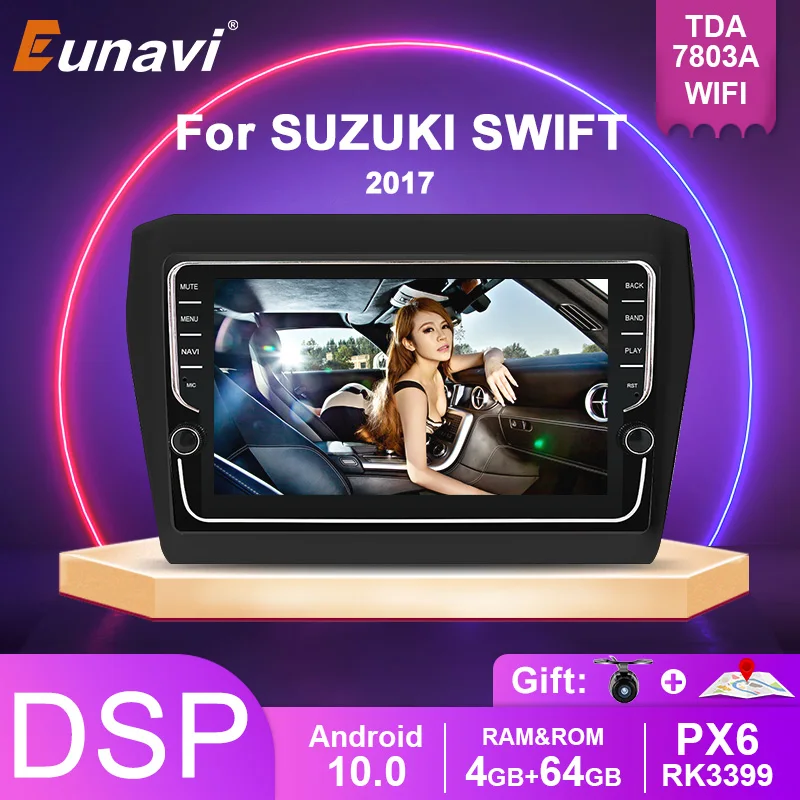 Автомагнитола Eunavi, 8 дюймов, 2 Din, Android 10, для SUZUKI SWIFT 2017, 4 + 64 ГБ, DSP, Wi-Fi, RDS, мультимедийный видеоплеер, GPS
Автомагнитола Eunavi, 8 дюймов, 2 Din, Android 10, для SUZUKI SWIFT 2017, 4 + 64 ГБ, DSP, Wi-Fi, RDS, мультимедийный видеоплеер, GPS