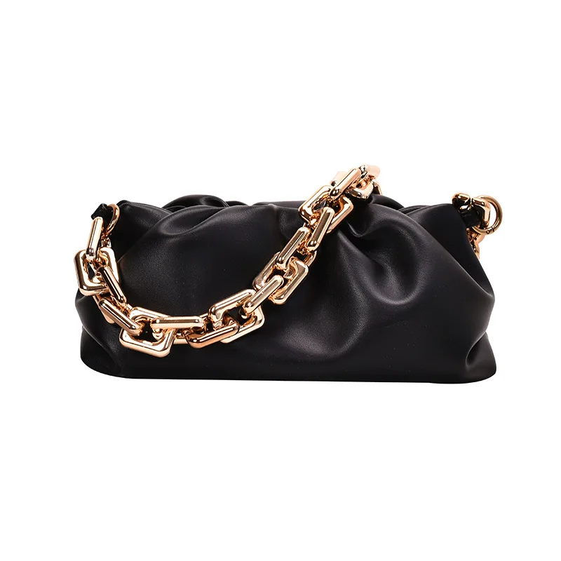 Women Thick Chain Clutch Bag 2021 New Dumpling Bag Crossbody Shoulder Handbag Soft Leather Luxury Tote Female Purse 2 Strap
Women Thick Chain Clutch Bag 2021 New Dumpling Bag Crossbody Shoulder Handbag Soft Leather Luxury Tote Female Purse 2 Strap