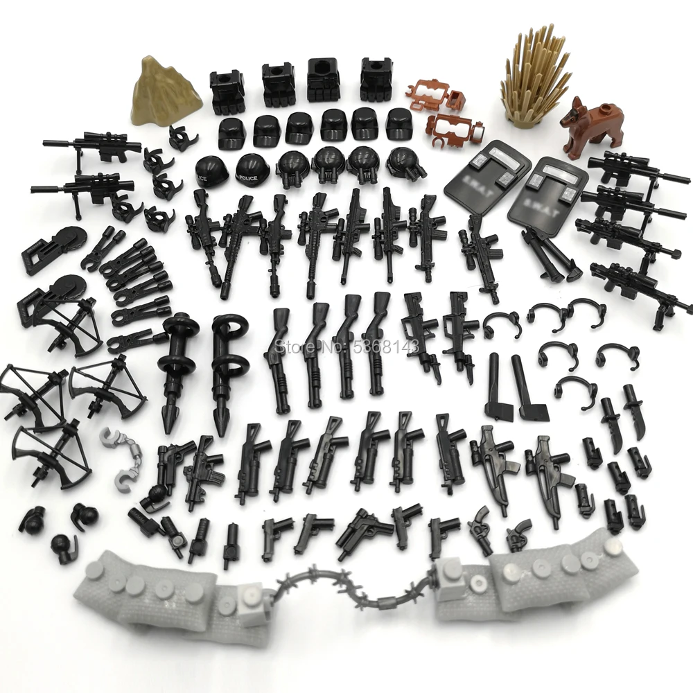 Weapons Pack Police Special Modern Combat Weapons Assault Pack, Custom Military Building Blocks Toy
Weapons Pack Police Special Modern Combat Weapons Assault Pack, Custom Military Building Blocks Toy