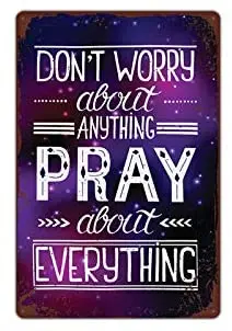 Pray About Everything Bar Cafe Home Oil Station Garage Kitchen Farm Countryside Vintage Retro Tin Signs
Pray About Everything Bar Cafe Home Oil Station Garage Kitchen Farm Countryside Vintage Retro Tin Signs