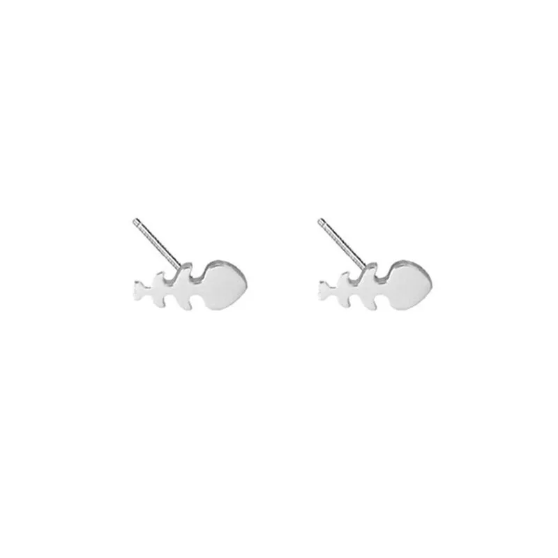 New Fresh Literary Fish Bones Creative 925 Sterling Silver Jewelry Cute Cartoon Shaped Gift Popular Women Stud Earrings SE956
New Fresh Literary Fish Bones Creative 925 Sterling Silver Jewelry Cute Cartoon Shaped Gift Popular Women Stud Earrings SE956