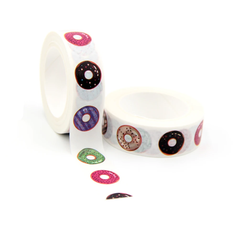 NEW 1PC 15mm x 10m Colorful Donut Scrapbook Paper Masking Adhesive Washi Tape washi tape set designer mask
NEW 1PC 15mm x 10m Colorful Donut Scrapbook Paper Masking Adhesive Washi Tape washi tape set designer mask