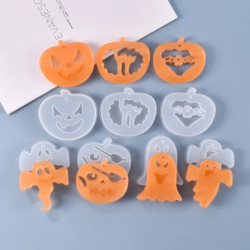 7 Pcs Halloween Pumpkin Ghost Hanging Sign Epoxy Resin Mold Keychain Pendant Silicone Mould DIY Crafts Jewelry Mold
7 Pcs Halloween Pumpkin Ghost Hanging Sign Epoxy Resin Mold Keychain Pendant Silicone Mould DIY Crafts Jewelry Mold
