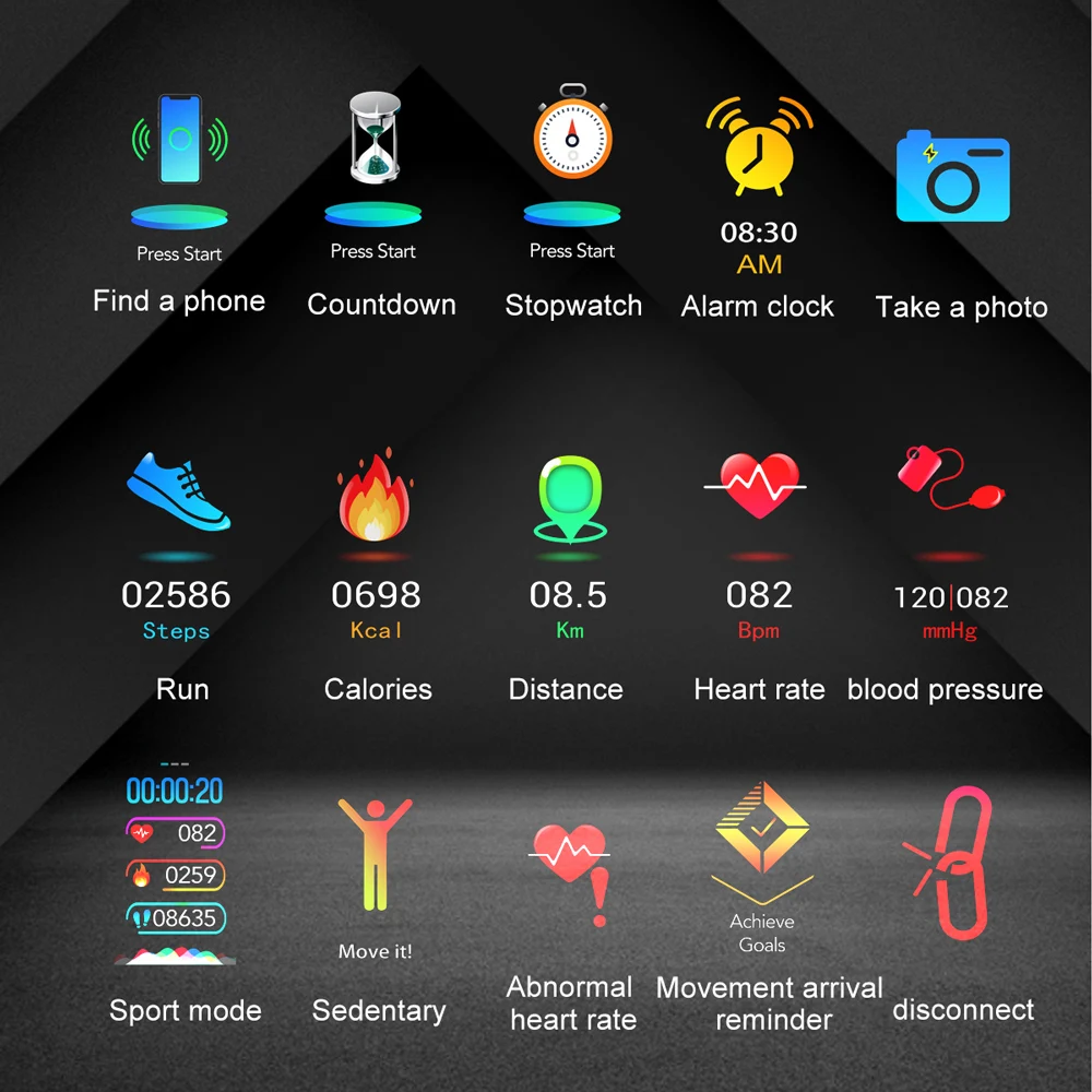 696 AK12 smart bracelet blood pressure heart rate detection alarm clock waterproof multi-motion mode Fitness Tracker bracelet
696 AK12 smart bracelet blood pressure heart rate detection alarm clock waterproof multi-motion mode Fitness Tracker bracelet