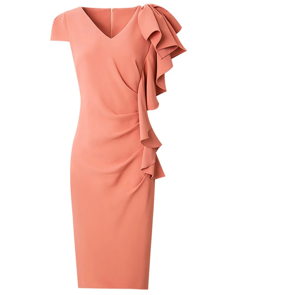 2020 New High Street Occupational Ruffle Dress Plus Size Women Party Dress Plus Size Vintage Solid Short Sleeve Summer Dresses
2020 New High Street Occupational Ruffle Dress Plus Size Women Party Dress Plus Size Vintage Solid Short Sleeve Summer Dresses