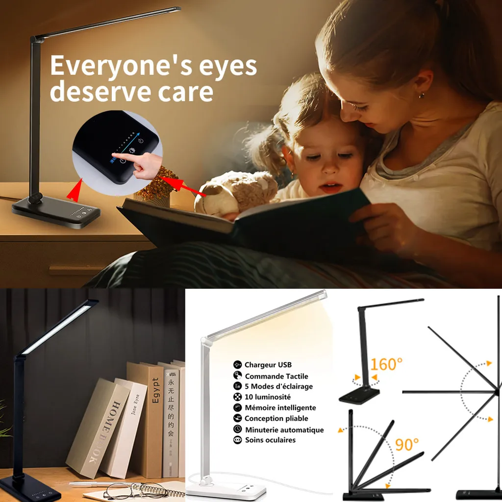 Black White Dimmable Led Desk Smart Lamp With Usb Charging Port Table Lamp For Office Light Reading Lamp For Bedroom New
Black White Dimmable Led Desk Smart Lamp With Usb Charging Port Table Lamp For Office Light Reading Lamp For Bedroom New
