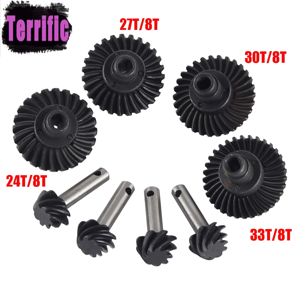 8T 24T/27T/30T/33T Steel Helical Bevel Axle Gear for 1/10 RC Crawler Axial SCX10 II III 90046 axi03014 RBX10 Capra 1.9 utb
8T 24T/27T/30T/33T Steel Helical Bevel Axle Gear for 1/10 RC Crawler Axial SCX10 II III 90046 axi03014 RBX10 Capra 1.9 utb