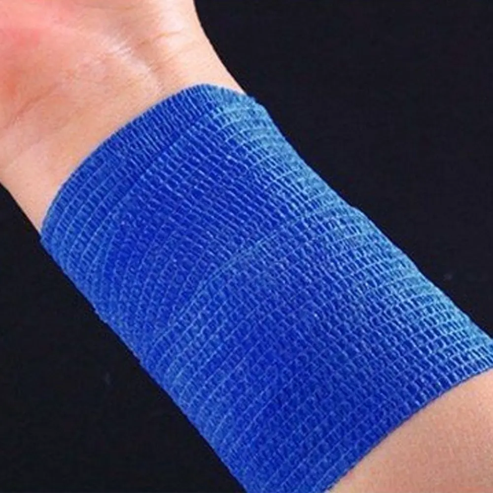 10pcs Non-Woven Bandage Self-Adhesive Elastic Bandage Outdoor Sports Tape Blue 
10pcs Non-Woven Bandage Self-Adhesive Elastic Bandage Outdoor Sports Tape Blue