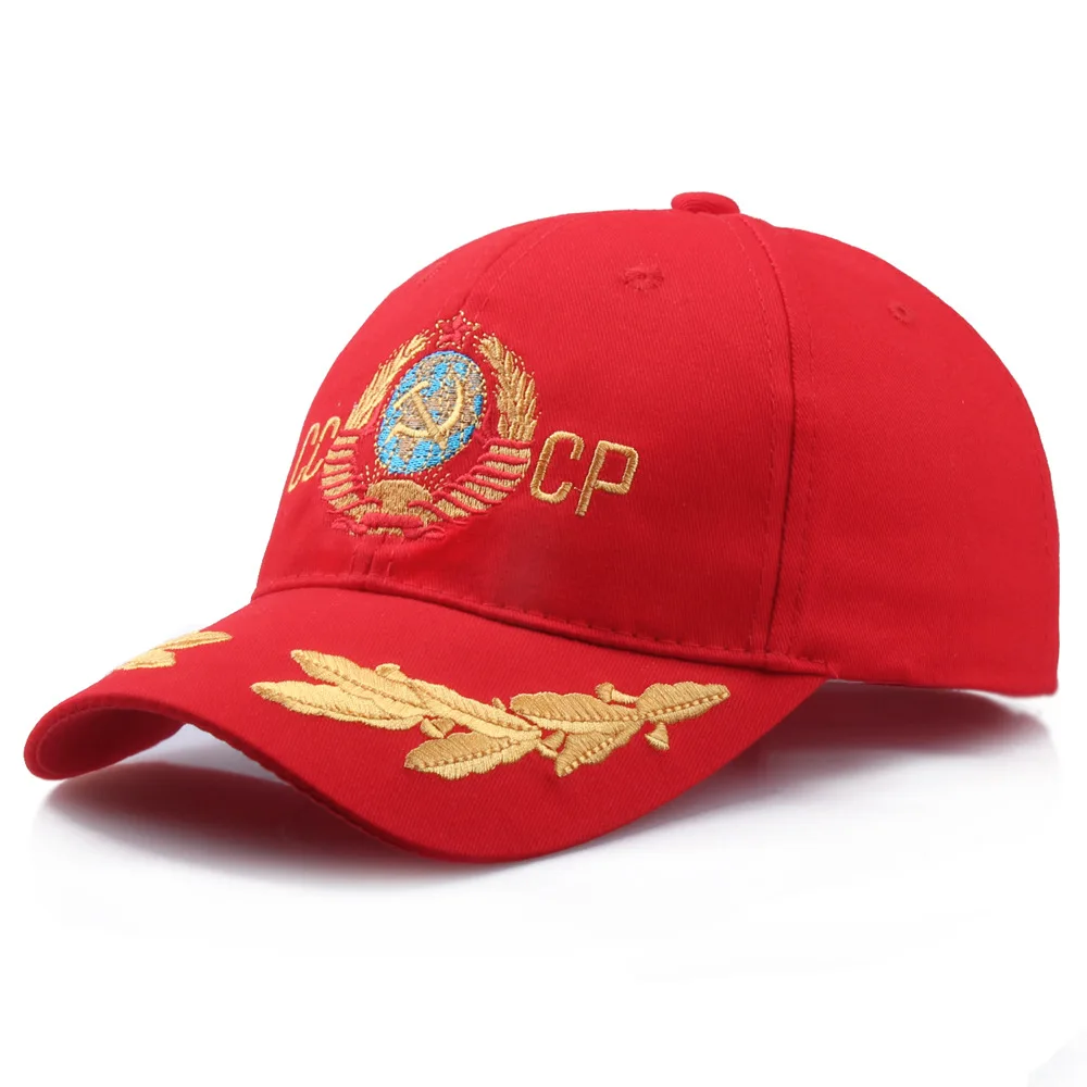 2021 New CCCP Soviet Union Emblem Embroidery cap Summer Outdoor baseball Hat Adjustable casual dad hats fashion caps
2021 New CCCP Soviet Union Emblem Embroidery cap Summer Outdoor baseball Hat Adjustable casual dad hats fashion caps