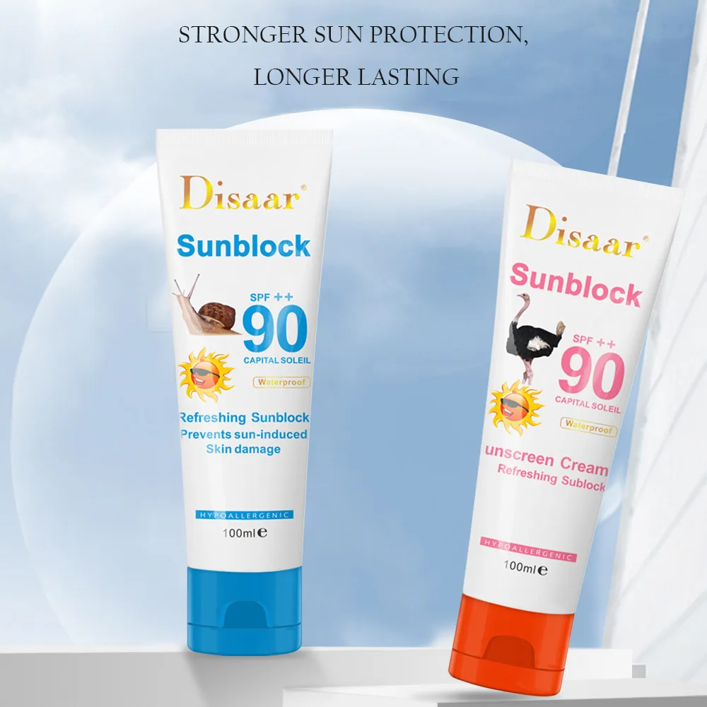 

Protection Face Cream Disaar Sunblock 90++ Protective Cream Pigmentation SPF Snail Sunscreen Cream 100ml