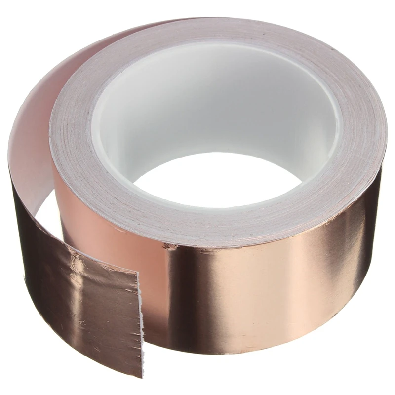 Copper Foil Tape - (50mm x 20m) - EMI Shielding Conductive Adhesive for Stained Glass,Paper Circuits,Electrical Repairs
Copper Foil Tape - (50mm x 20m) - EMI Shielding Conductive Adhesive for Stained Glass,Paper Circuits,Electrical Repairs