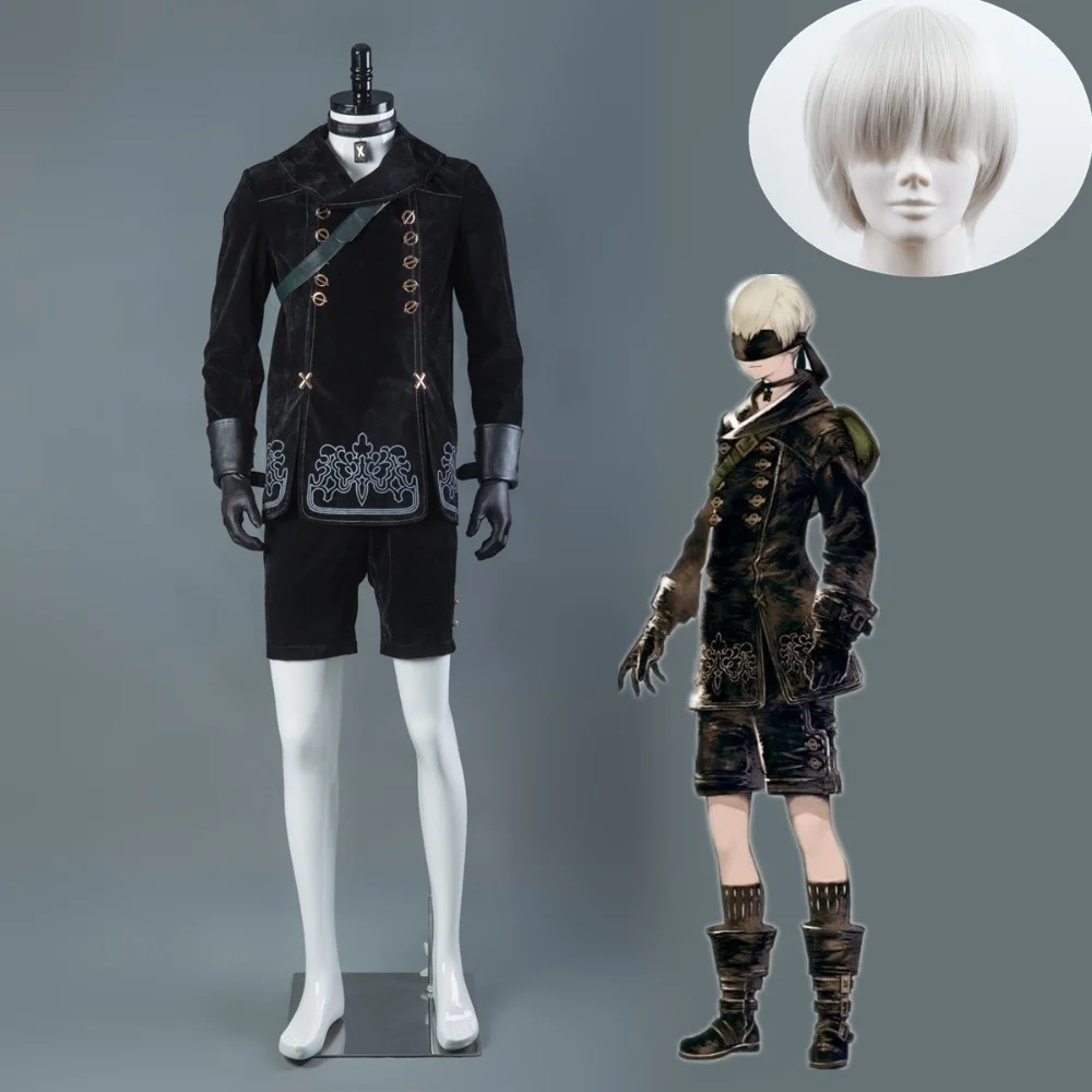 MMGG NieR Automata 9S Косплей костюмы YoRHa № 9 тип S Хэллоуин униформы для мужчин женщин