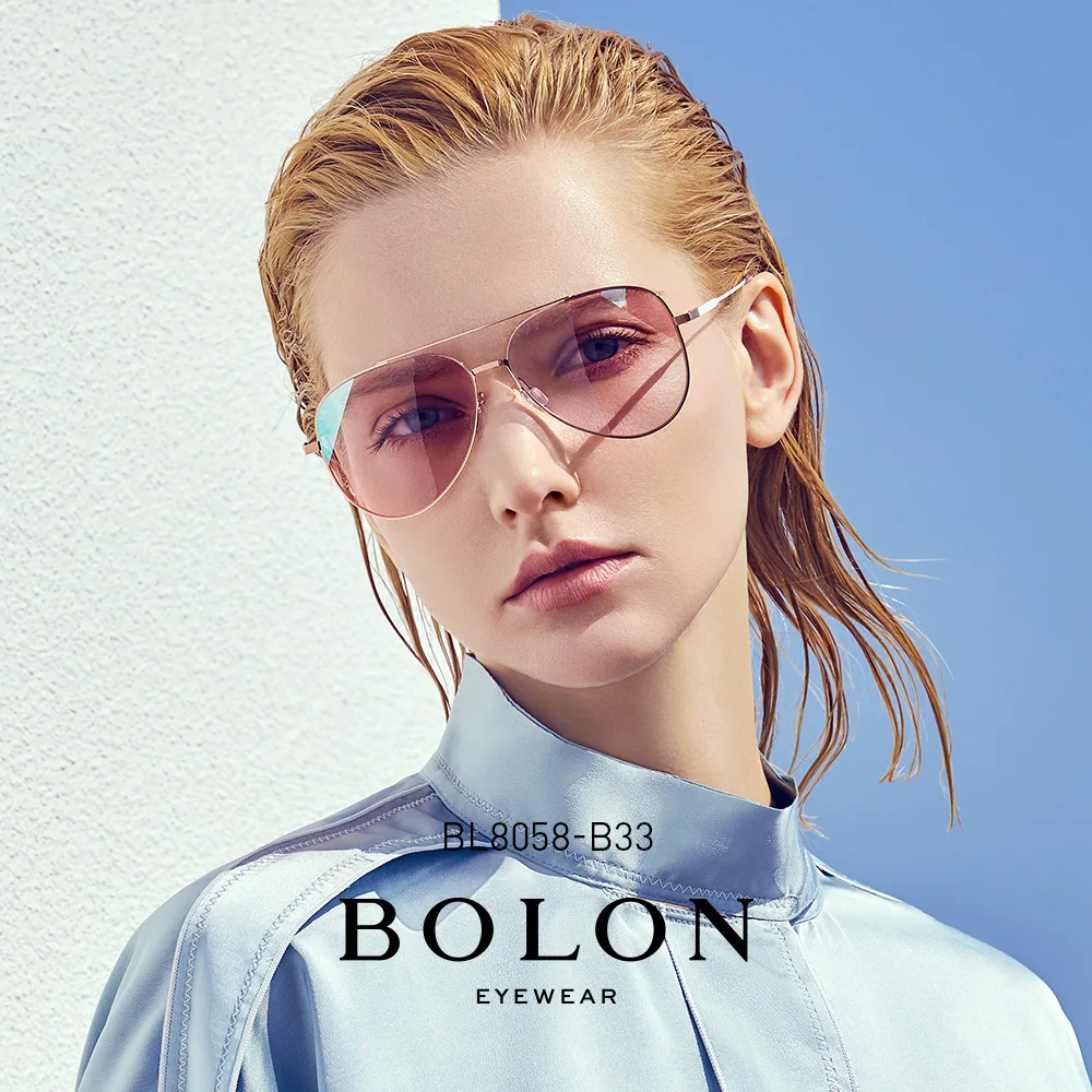BOLON Double Bridge Pilot Pink Sunglasses Women Extra Big High End Polarized Dark Brown Gray Black Sunglasses for Men BL8058
BOLON Double Bridge Pilot Pink Sunglasses Women Extra Big High End Polarized Dark Brown Gray Black Sunglasses for Men BL8058