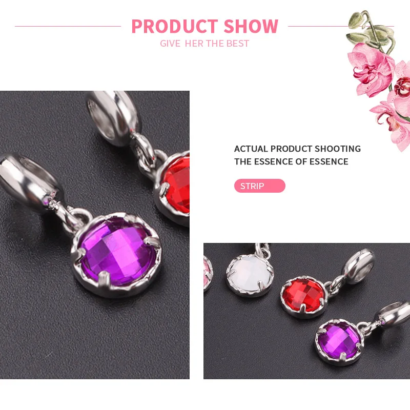 MISSITA Romantic Purple Crystal Pendant Charms fit Brand Bracelets & Necklaces for Jewelry Making Ladies Jewelry Accessories
MISSITA Romantic Purple Crystal Pendant Charms fit Brand Bracelets & Necklaces for Jewelry Making Ladies Jewelry Accessories