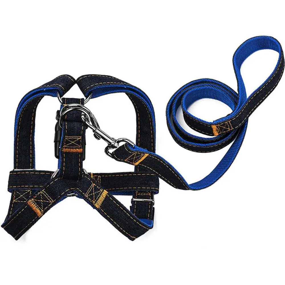 Walking Rope Pet Dog Leash Denim Harness Collar Adjustable Training Puppy Supplies Chain Dogs Heavy Duty Dog Supplies
Walking Rope Pet Dog Leash Denim Harness Collar Adjustable Training Puppy Supplies Chain Dogs Heavy Duty Dog Supplies